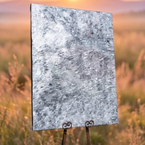 Modern Abstract Textured Gray Canvas Art